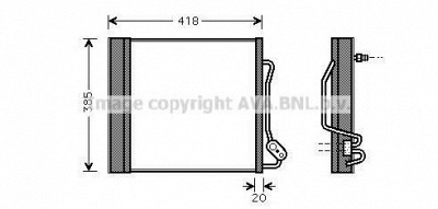 AVA QUALITY COOLING mca5010d -  Конденсатор, кондиционер
